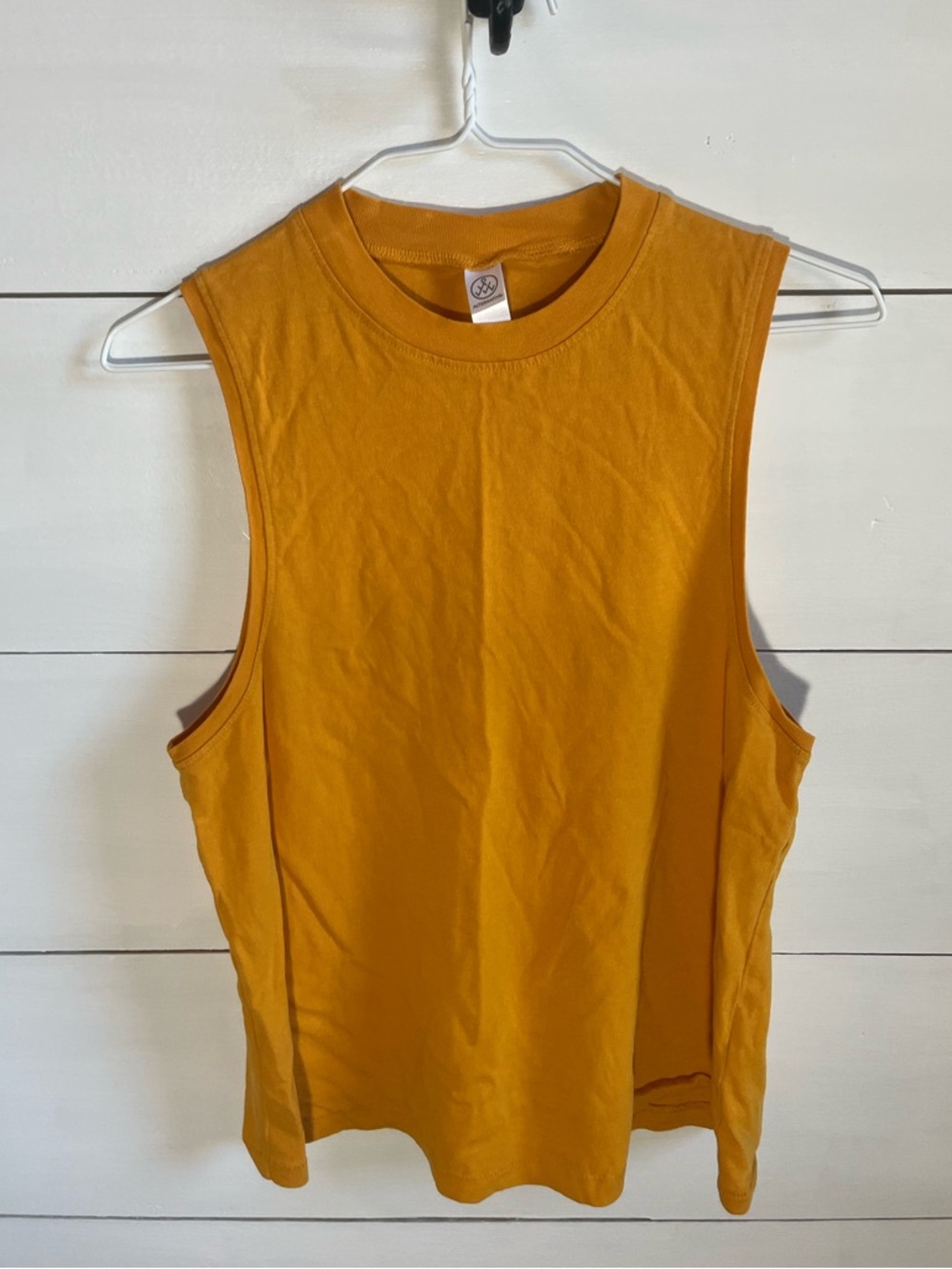 Alternative Mustard Sleeveless Crewneck Tank